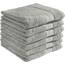 REDBEST Handtuchset, Frottierset 6er-Pack Chicago grau Größe 50x100 cm - saugstark, strapazierfähig, ideal für Reisen, Sport (weitere Farben)