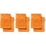 REDBEST Waschhandschuhe, Waschlappen 6er-Pack Chicago orange Größe 15x21 cm - saugstark, strapazierfähig, ideal für Reisen, Sport (weitere Farben)