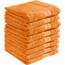 REDBEST Duschtuchset, Frottierset 8er-Pack Chicago orange Größe 70x140 cm - saugstark, strapazierfähig, ideal für Reisen, Sport (weitere Farben)