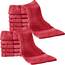 REDBEST Seiftuch 12er-Pack Chicago rot Größe 30x30 cm - saugstark, strapazierfähig, ideal für Reisen, Sport (weitere Farben)