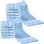 REDBEST Seiftuch 12er-Pack Chicago hellblau Größe 30x30 cm - saugstark, strapazierfähig, ideal für Reisen, Sport (weitere Farben)