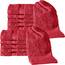 REDBEST Gästetuch 12er-Pack Chicago rot Größe 30x50 cm - saugstark, strapazierfähig, ideal für Reisen, Sport (weitere Farben)