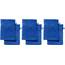 REDBEST Waschhandschuhe, Waschlappen 6er-Pack Chicago Royalblau Größe 15x21 cm - saugstark, strapazierfähig, ideal für Reisen, Sport (weitere Farben)