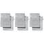 REDBEST Waschhandschuhe, Waschlappen 6er-Pack Chicago Silber Größe 15x21 cm - saugstark, strapazierfähig, ideal für Reisen, Sport (weitere Farben)