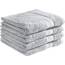 REDBEST Duschtuchset, Frottierset 4er-Pack Chicago Silber Größe 70x140 cm - saugstark, strapazierfähig, ideal für Reisen, Sport (weitere Farben)