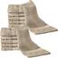 REDBEST Seiftuch 12er-Pack Chicago Taupe Größe 30x30 cm - saugstark, strapazierfähig, ideal für Reisen, Sport (weitere Farben)