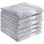REDBEST Handtuchset, Frottierset 6er-Pack Chicago Silber Größe 50x80 cm - saugstark, strapazierfähig, ideal für Reisen, Sport (weitere Farben)