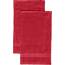 REDBEST Gästetuch 2er-Pack Chicago rot Größe 30x50 cm - saugstark, strapazierfähig, ideal für Reisen, Sport (weitere Farben)