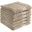 REDBEST Handtuchset, Frottierset 6er-Pack Chicago Taupe Größe 50x100 cm - saugstark, strapazierfähig, ideal für Reisen, Sport (weitere Farben)