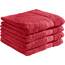 REDBEST Duschtuchset, Frottierset 4er-Pack Chicago rot Größe 70x140 cm - saugstark, strapazierfähig, ideal für Reisen, Sport (weitere Farben)