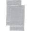 REDBEST Gästetuch 2er-Pack Chicago Silber Größe 30x50 cm - saugstark, strapazierfähig, ideal für Reisen, Sport (weitere Farben)