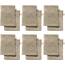 REDBEST Waschhandschuhe, Waschlappen 12er-Pack Chicago Taupe Größe 15x21 cm - saugstark, strapazierfähig, ideal für Reisen, Sport (weitere Farben)