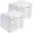 REDBEST Handtuchset, Frottierset 12er-Pack Chicago weiß Größe 50x100 cm - saugstark, strapazierfähig, ideal für Reisen, Sport (weitere Farben)