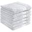 REDBEST Handtuchset, Frottierset 6er-Pack Chicago weiß Größe 50x80 cm - saugstark, strapazierfähig, ideal für Reisen, Sport (weitere Farben)