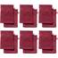 REDBEST Waschhandschuhe, Waschlappen 12er-Pack Chicago weinrot Größe 15x21 cm - saugstark, strapazierfähig, ideal für Reisen, Sport (weitere Farben)