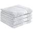 REDBEST Duschtuchset, Frottierset 4er-Pack Chicago weiß Größe 70x140 cm - saugstark, strapazierfähig, ideal für Reisen, Sport (weitere Farben)