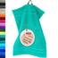 Lashuma Mini Handtuch 30x50 cm in Meeres Türkis, London Perfekt als Kinderhandtuch oder Gästehandtuch, Hochwertiges Frottee