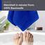 Lashuma Wellness Handtuch 50x100 cm aus 100% Baumwolle Azur Blau, Weich, Hautfreundlich, Ideal für das tägliche Bad oder als Geschenk