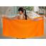 Lashuma Frottee Badetuch 70x140 cm Orange - Clementinen, London Handtuch - Duschtuch 70x140 cm