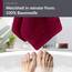 Lashuma Wellness Handtuch Set Damen 50x100 cm in Kirsch - Rot, London Flauschige Frottee Handtücher für das Badezimmer und Spa