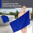 Lashuma Wellness Handtuch Set 50x100 cm aus hochwertiger Baumwolle Azur Blau, London Luxuriöses Handtuch Geschenkset für Damen, Ideal für Spa und Entspannung