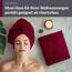 Lashuma Wellness Handtuch Set Damen 50x100 cm in Kirsch - Rot, London Flauschige Frottee Handtücher für das Badezimmer und Spa