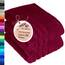 Lashuma Wellness Handtuch Set Damen 50x100 cm in Kirsch - Rot, London Flauschige Frottee Handtücher für das Badezimmer und Spa