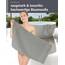 Lashuma Handtücher 50x100 cm 2er Set Grau - Stein, London Frottee Baumwollhandtücher Herren