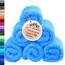 Lashuma 6er Waschlappen Frottee Blau - Capri, London kleines WC Handtuch Set 30x30 cm