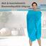 Lashuma XXL Badetuch groß, Lugano Saunahandtuch Herren Blau - Aquamarin 80x200 cm