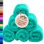 Lashuma Kinder Waschlappen 30x30 cm, London 6er Set Seiftücher Meeres Türkis für Jungen und Mädchen