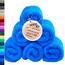 Lashuma Baby Waschlappen 30x30 cm, London 6er Set Mini Handtücher Karibik Blau, Flauschige Baumwolle