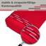 Lashuma Frottee Handtücher 50x100 Rot, Lugano 2er Set Baumwolle Handtücher mit Aufhänger