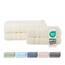 Müskaan® 4er Bambus Handtuch Set Natur, 50% Baumwolle & 50% Bambus, 450g/m² – 2X Duschtuch 70x140cm & 2X Handtuch 50x100cm – Öko-Tex, Handtücher Set Baumwolle, Handtuchset Weiß, 60°C waschbar