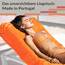 Lashuma Badetuch groß für Damen - Herren, Lugano XXL Sauna Handtuch Orange 100x200 cm