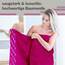 Lashuma 2er Set Duschtuch 70x140, Lugano Badetuch Pink - Purpur 100% Baumwolle