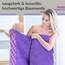 Lashuma 2er Set Duschhandtücher Lila, Lugano Flauschige Handtücher 70x140 cm