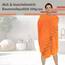 Lashuma Badetuch groß für Damen - Herren, Lugano XXL Sauna Handtuch Orange 100x200 cm