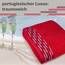 Lashuma Saunatuch Dame 100x200 cm Rot, Lugano XXL Frottee Badetuch Groß