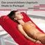Lashuma Saunatuch Dame 100x200 cm Rot, Lugano XXL Frottee Badetuch Groß