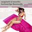 Lashuma Saunahandtuch Damen 80x200 cm, Lugano großes Frottee Strandtuch XXL Farbe: Purpur