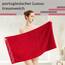 Lashuma Frottee Handtücher 50x100 Rot, Lugano 2er Set Baumwolle Handtücher mit Aufhänger