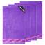 Lashuma Baumwolle Gästehandtuch Set 30x50 cm, Lugano 4er Frottee Handtuchset Lila - Lavendel