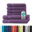Müskaan® 6er Handtuch Set Lila, 100% Baumwolle, 500g/m² – 2X Duschtuch 70x140cm & 4X Handtuch 50x100cm – Öko-Tex, Frottee Handtücher Set Baumwolle, Handtuchset Lila, 60°C waschbar, Frotteetücher