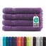 Müskaan® 4er Handtuch Set Lila, 100% Baumwolle, 50x100cm, 500g/m² – Öko-Tex, Frottee Handtücher Set Baumwolle, Handtucherset 50x100cm, Handtuchset Lila für Bad, 60°C waschbar, Frotteetücher