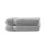 Müskaan® 2er Handtuch Set Silber, 100% Baumwolle, 70x140cm, 500g/m² – Öko-Tex, Frottee Handtücher Set Baumwolle, Duschtücher 70x140cm, Handtuchset Silber für Bad, 60°C waschbar, Frotteetücher