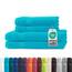 Müskaan® 4er Handtuch Set Türkis, 100% Baumwolle, 500g/m² – 2X Duschtuch 70x140cm & 2X Handtuch 50x100cm – Öko-Tex, Frottee Handtücher Set Baumwolle, Handtuchset Blau, 60°C waschbar, Frotteetücher