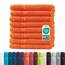 Müskaan® 8er Handtuch Set Terra-Orange, 100% Baumwolle, 50x30cm, 500g/m² – Öko-Tex, Frottee Handtücher Set Baumwolle, Gästetücher 30x50cm, Handtuchset Orange für Bad, 60°C waschbar, Frotteetücher