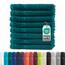 Müskaan® 8er Handtuch Set Petrol, 100% Baumwolle, 50x30cm, 500g/m² – Öko-Tex, Frottee Handtücher Set Baumwolle, Gästetücher 30x50cm, Handtuchset Blau für Bad, 60°C waschbar, Frotteetücher