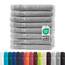 Müskaan® 8er Handtuch Set Silber, 100% Baumwolle, 50x30cm, 500g/m² – Öko-Tex, Frottee Handtücher Set Baumwolle, Gästetücher 30x50cm, Handtuchset Silber für Bad, 60°C waschbar, Frotteetücher